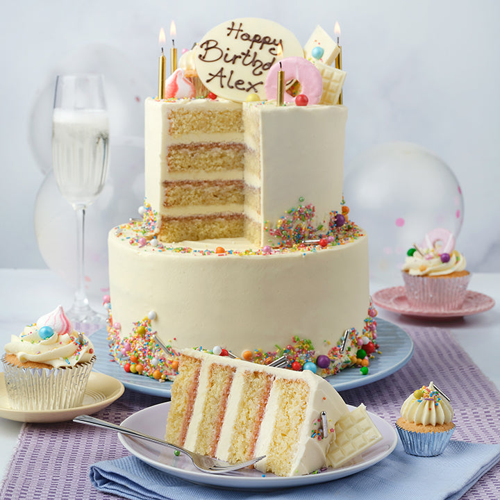Vanilla Funfetti 2 Tier Cake