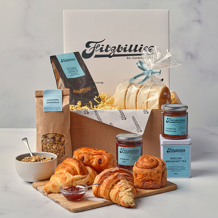 Croissant Breakfast Basket Freshly Baked Croissants Rest In A Basket.