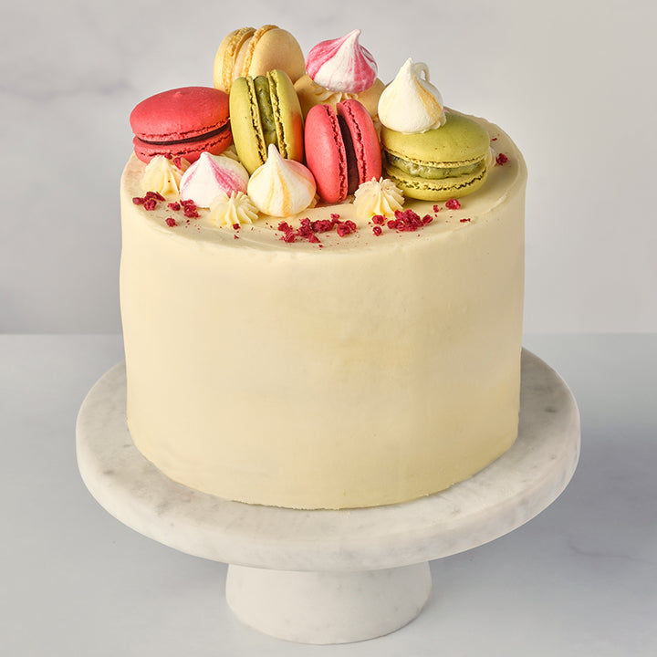 Lemon Macaron Cake