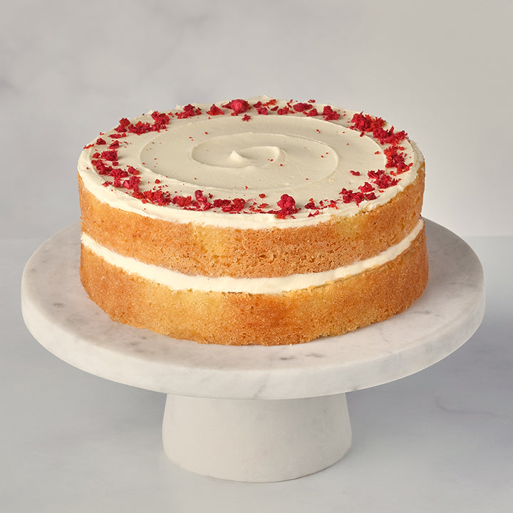Vanilla & Raspberry Postable Cake