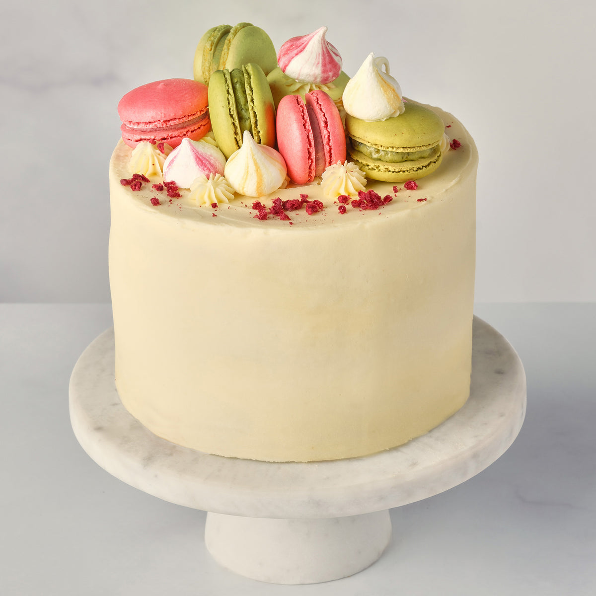 Lemon Macaron Cake